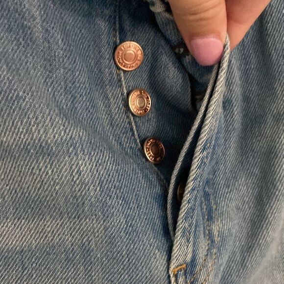 NWT- FREE PEOPLE- Maggie Mid Rise Straight Leg Jeans- Size 26/ US 2 - Picture 12 of 16